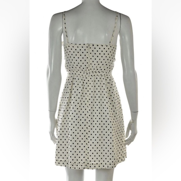 J. Crew Polka Dot Spaghetti Strap Dress Size 00 with pockets Sheath Above Knee - Picture 2 of 8